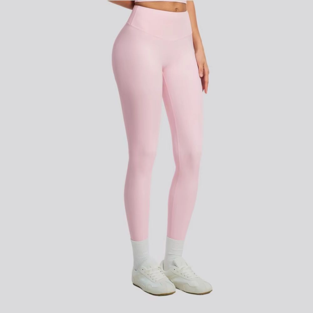 High Waist Leggings - Solid Color Yoga Pants Women's High