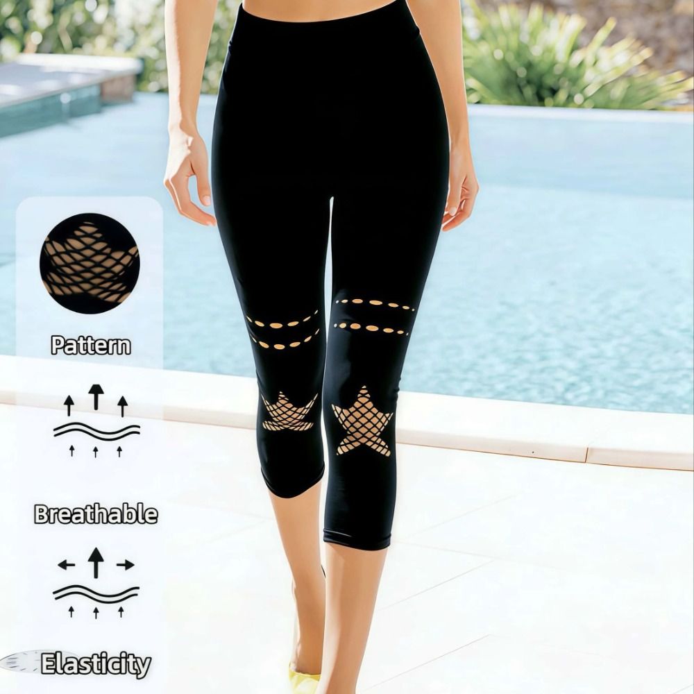 New Hollow Out Women's Mesh Le - đánh giá và giá High Waist Leggings