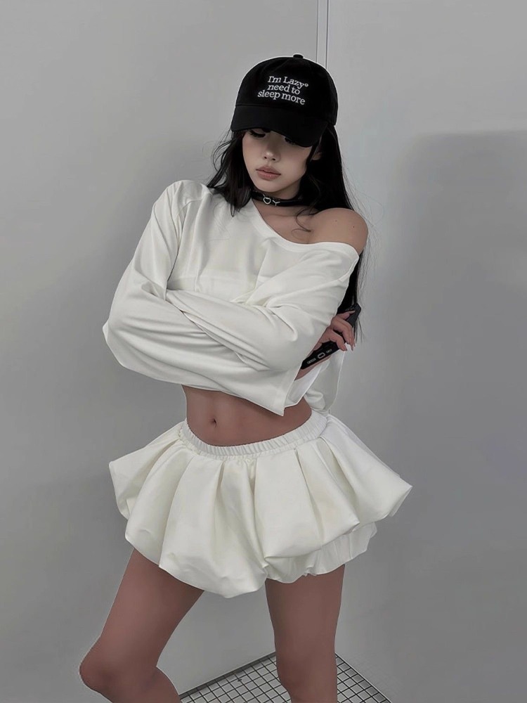 2025 Harajuku Fashion Design C - đánh giá và giá Asymmetric Top Women