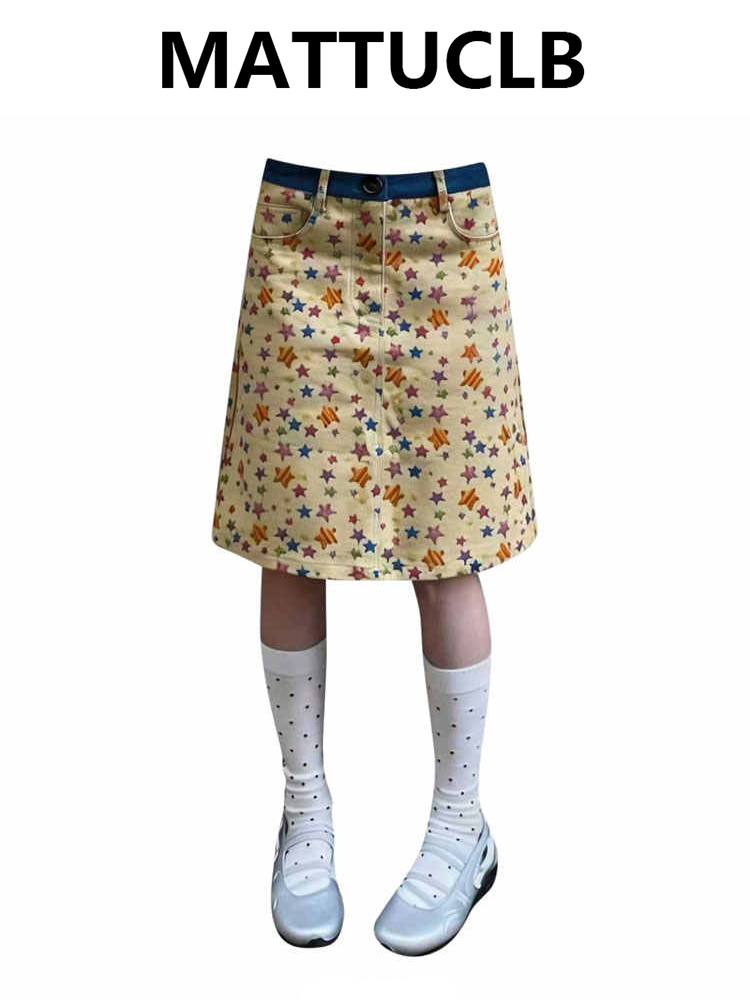 Summer Women Midi Skirts Denim - đánh giá và giá A-Line Skirt Midi