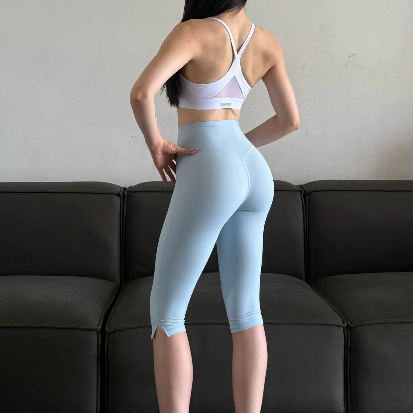 High Waist Split Hem Slimming  - đánh giá và giá High Waist Leggings