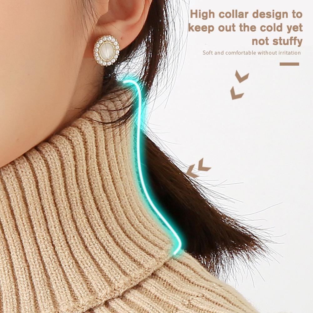 Warm Knitted Collar Scarf Wome - đánh giá và giá Turtleneck Bodysuit
