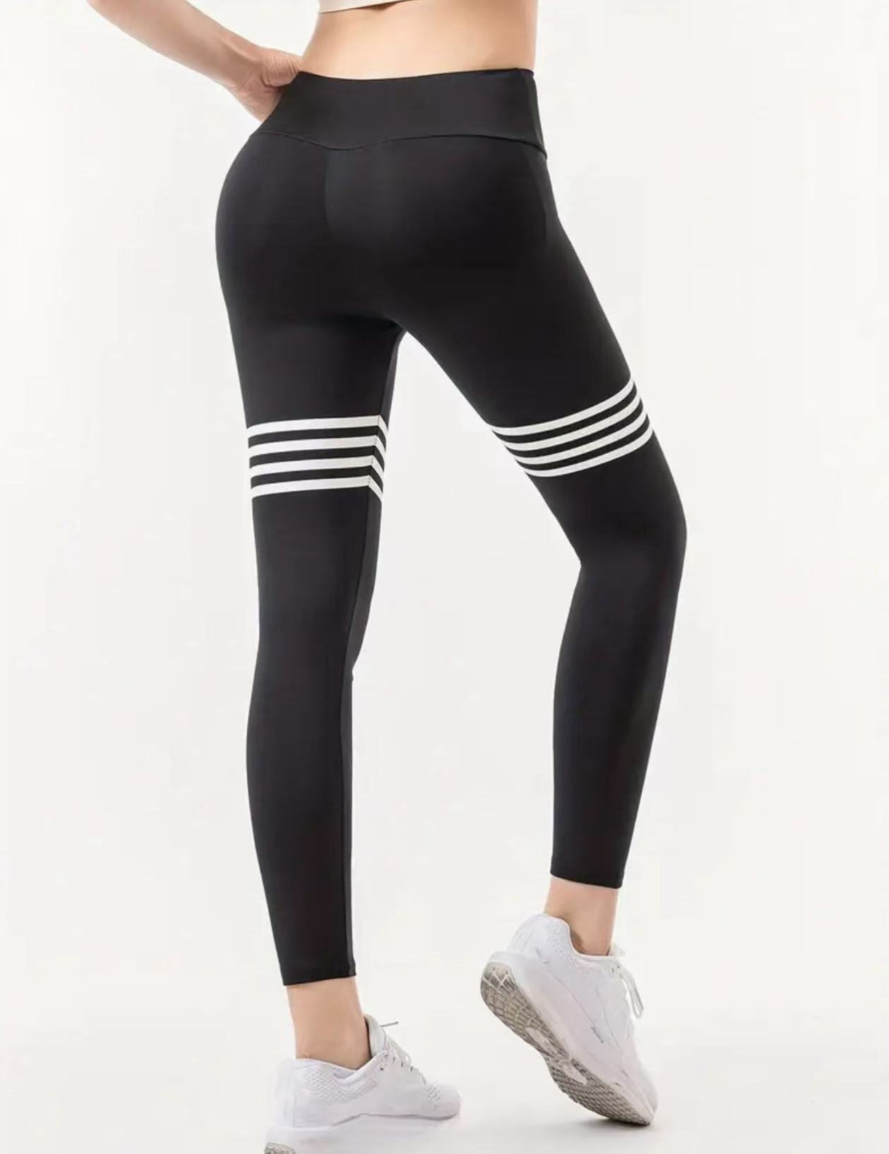 Letter Pattern High-Waisted Yo - đánh giá và giá High Waist Leggings