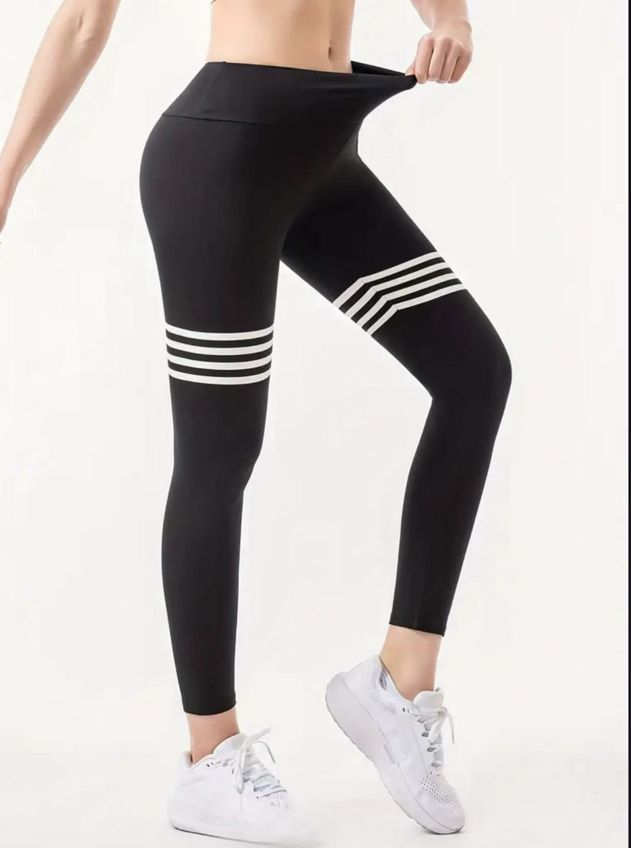 Letter Pattern High-Waisted Yo - đánh giá và giá High Waist Leggings
