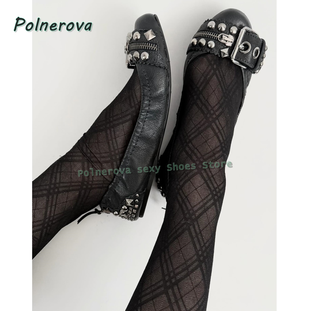 Rivet Belt Buckle Mary Jane Sh - đánh giá và giá Women'S Fashion Loafers