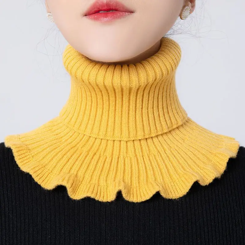 Warm Knitted Collar Scarf Wome - đánh giá và giá Turtleneck Bodysuit