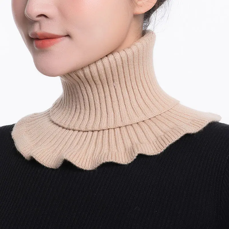 Warm Knitted Collar Scarf Wome - đánh giá và giá Turtleneck Bodysuit
