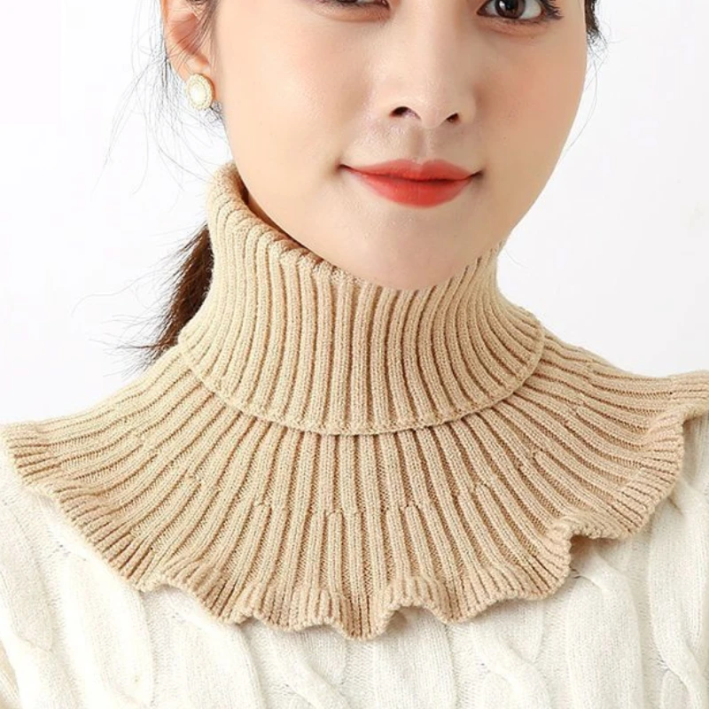 Warm Knitted Collar Scarf Wome - đánh giá và giá Turtleneck Bodysuit