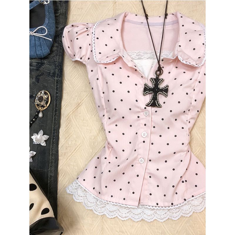 Kimotimo Sweet Polka Dot Short - đánh giá và giá Women'S Y2K Fashion Aesthetic
