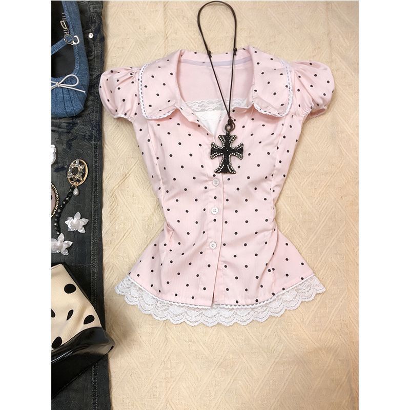 Kimotimo Sweet Polka Dot Short - đánh giá và giá Women'S Y2K Fashion Aesthetic