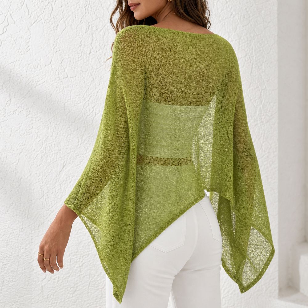 Stylish Off Shoulder Poncho To - đánh giá và giá Asymmetric Top Women