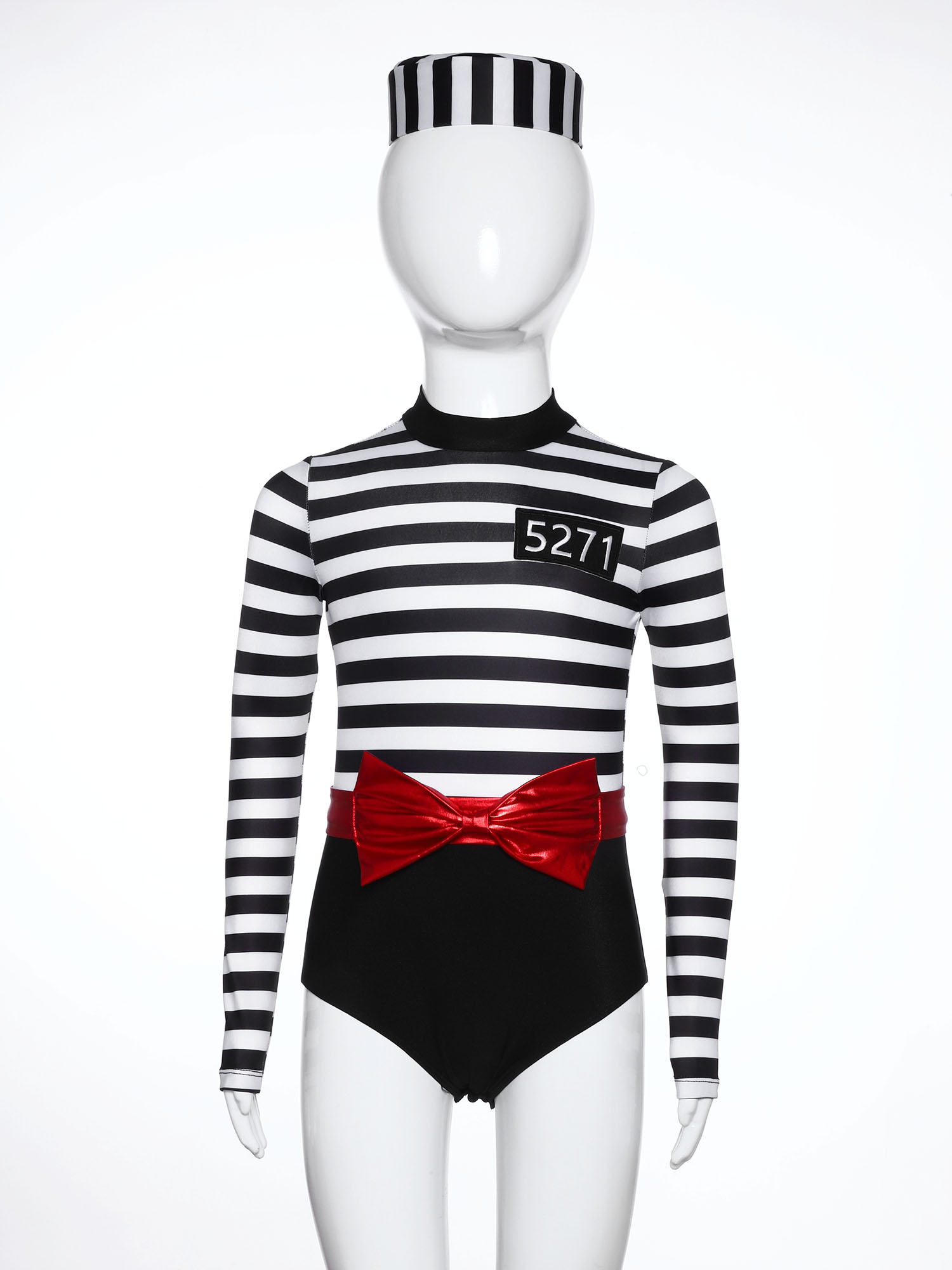 Teen Girls Halloween Prisoner  - đánh giá và giá Turtleneck Bodysuit